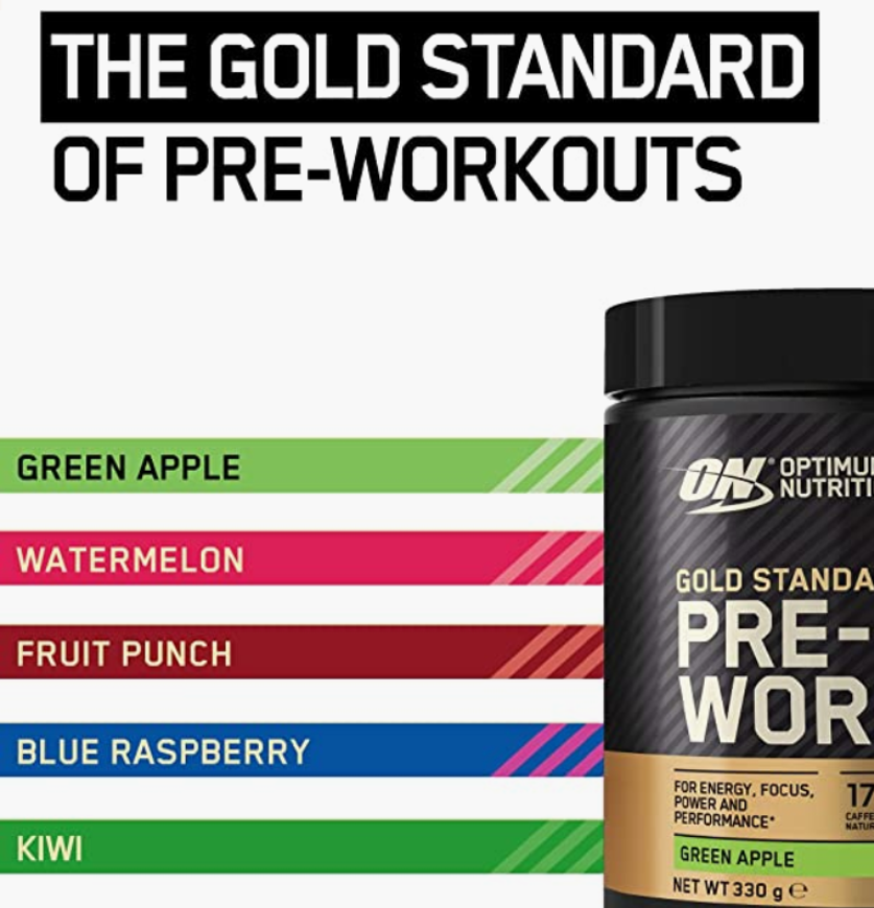 Optimum Nutrition Gold Standard Pre Workout 330g - Kiwi-1